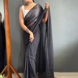 Sidhidata Bandhani Pure Georgette Bandhani Saree image 4