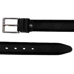 ZEVORA Men Textured Leather Belt image 4