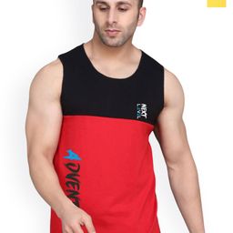 SLOWLORIS Men Pack Of 2 Printed Gym Vest-picture-0
