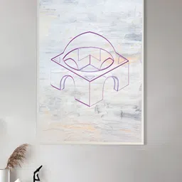 nestroots Grey & Purple 1 Piece Canvas Abstract Wall Paintings-picture-40