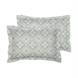 VAS COLLECTIONS Valancia White Floral Microfiber 210 TC Queen Bedsheet Set-2.54x2.28m image 2