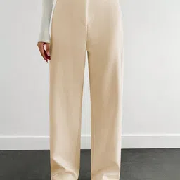 BAESD Women Relaxed Straight Leg High-Rise Trousers-picture-25