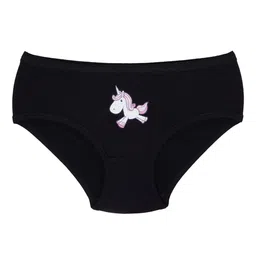 Red Rose Girls Pack of 6 Unicorn Printed Cotton Basic Briefs image 2