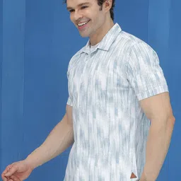 JAKANARY Men Slim fit printed Cotton Lycra Casual Shirt image 5