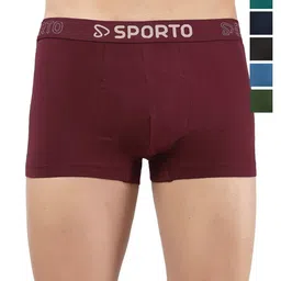 Sporto by Macho Pack Of 6 Cotton Short Trunks Sporto-N2401_6-S-picture-23