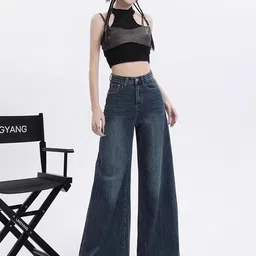 StyleCast Women Comfort Wide Leg High-Rise Light Fade Stretchable Jeans-picture-39