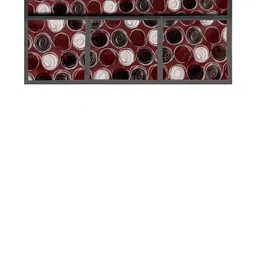 The Furnishing Tree Maroon Printed Refrigerator Cover image 3