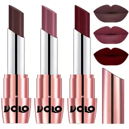 VOLO Set Of 3 Creme Matte Lipstick  3.5 g Each - Shades 635, 636 & 642 image 1