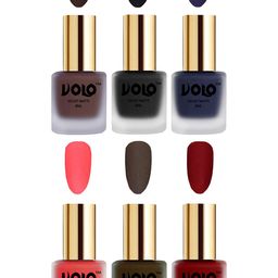 VOLO Set Of 6 Velvet Matte Nail Polish - 8 ml Each-picture-4