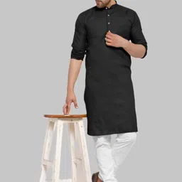 ANUJ FASHION Men Mandarin Collar Straight Kurta-picture-18