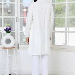 See Designs Men Geometric Embroidered Kurta with Pyjama image 2
