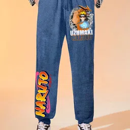 LOCAVESTIR Boys Anime Printed Mid Rise Joggers-picture-17