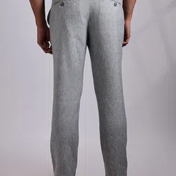 Thomas Scott Men Regular Fit Linen Chino Trousers image 5