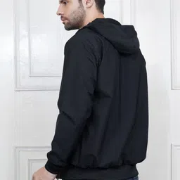 COMFITS Men Hooded Solid Lightweight Cape Jacket image 3