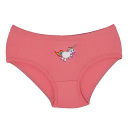 Red Rose Girls Pack of 6 Unicorn Printed Cotton Basic Briefs image 5
