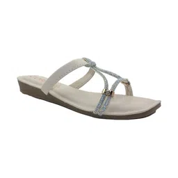 CORSICA Embellished Open Toe Flats-picture-51