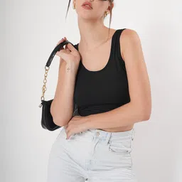 clobug Crepe Crop Top image 5