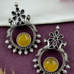 NAMAN ARTS Contemporary Drop Earrings-image-53