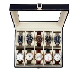 Panchhi Store 10 Slots Black Watch Organiser Box image 3
