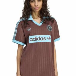 ADIDAS Originals Women Brand Logo Printed V-Neck Relaxed Fit T-shirt-picture-32