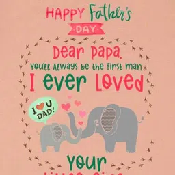 Arvesa Happy Father Days Printed Bodysuit image 2