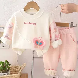 INCLUD Girls Butterfly Applique Sweatshirt With Joggers-picture-41