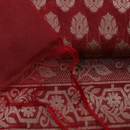 Meena Bazaar Art Silk Unstitched Dress Material image 3