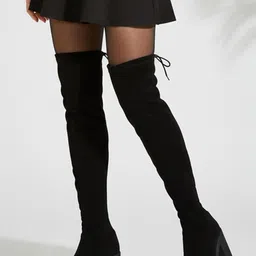 JM Looks Women High-Top Round-Toe Boots-image-21