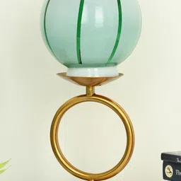 1ST TIME Green Glass Cylinder Table Lamps image 4
