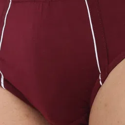 Dollar Bigboss Men's Solid Pack of 3 Anti-Microbial Super Combed Cotton Brief image 2