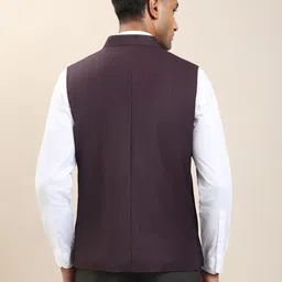 turtle Self Design Men Waistcoat image 2