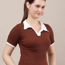 Raabta Fashion Shirt Collar Top-image-74