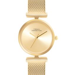 French Connection Women Round Dial & Stainless Steel Textured Straps Analogue Watch FCU7GM-picture-49