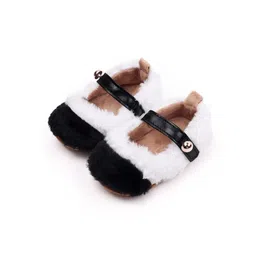 NESKA MODA Girls Cotton Soft Fur Colorblock Closure Booties-picture-57