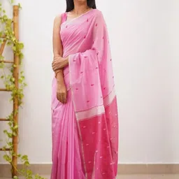 Aamish fashion Floral Embroidered Saree image 3