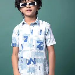 Crimsoune Club Boys Classic Slim Fit Printed Casual Shirt-picture-15