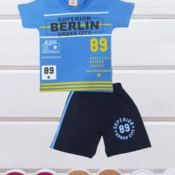 FASHION GRAB Infant Kids Printed Pure Cotton T-Shirt With Shorts-picture-40