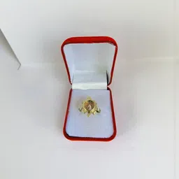 R G MART Unisex Gold-Plated Brass Finger Ring-image-81