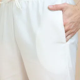 anouk mirage Anouk Rustic Geometric Woven Design Mandarin Collar Straight Kurta With Pyjamas image 2