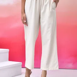POISED Women Handloom Palazzos-image-13