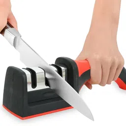 vigrati enterprise 3 in 1 Knife Sharpener with Easy-Grip Handle and Non-Slip Rubber Base Knife Sharpening Steel-picture-11