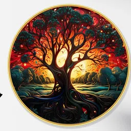 Livin'luxe Multicoloured MDF Other Wall Paintings image 2