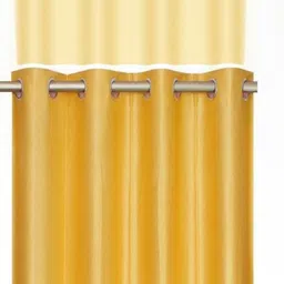 styletex 270 cm (9 ft) Polyester Semi Transparent Long Door Curtain (Pack Of 3) (Solid, Multicolor) image 3