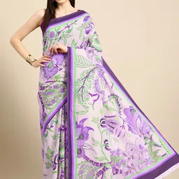 BUTA BUTI Floral Pure Cotton Saree-image-15