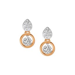 Sparkles Lab Grown Diamond 0.65 Carat IGI Certified Round Shape Earrings 14K-picture-38
