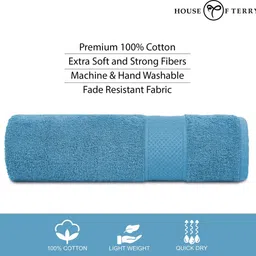 house of terry Cotton 450 GSM Bath Towel image 3