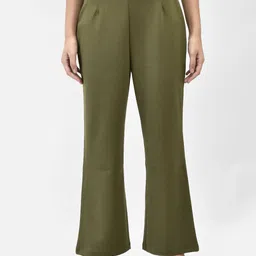 FUTURO Women Relaxed Loose Fit High-Rise Trousers-image-65