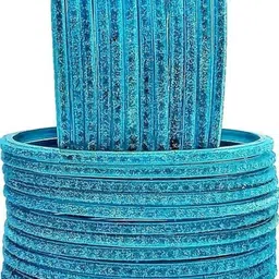 poshing Silver Glass Artificial Stones Bangle image 1