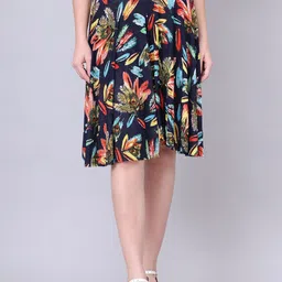 GRACIT Printed Flared Midi Skirt-picture-10