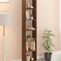 bluewud Asburg Brown 6 Tier BookShelf-image-0
